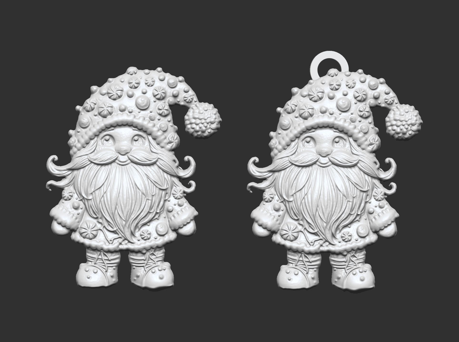 christmas candy sanda decor  3D print model_2