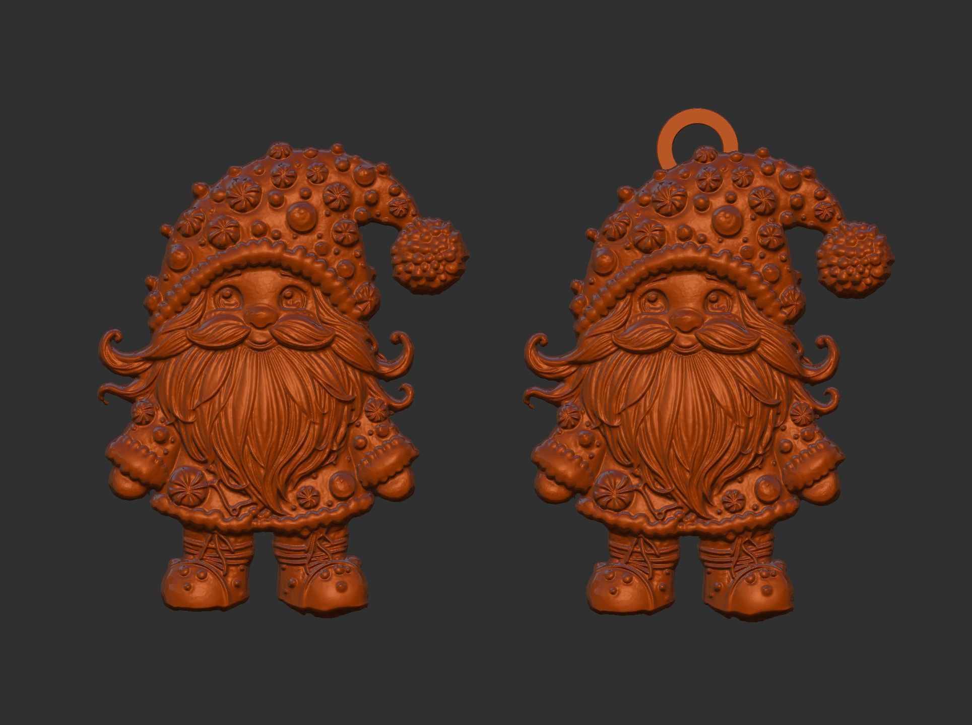 christmas candy sanda decor  3D print model_7