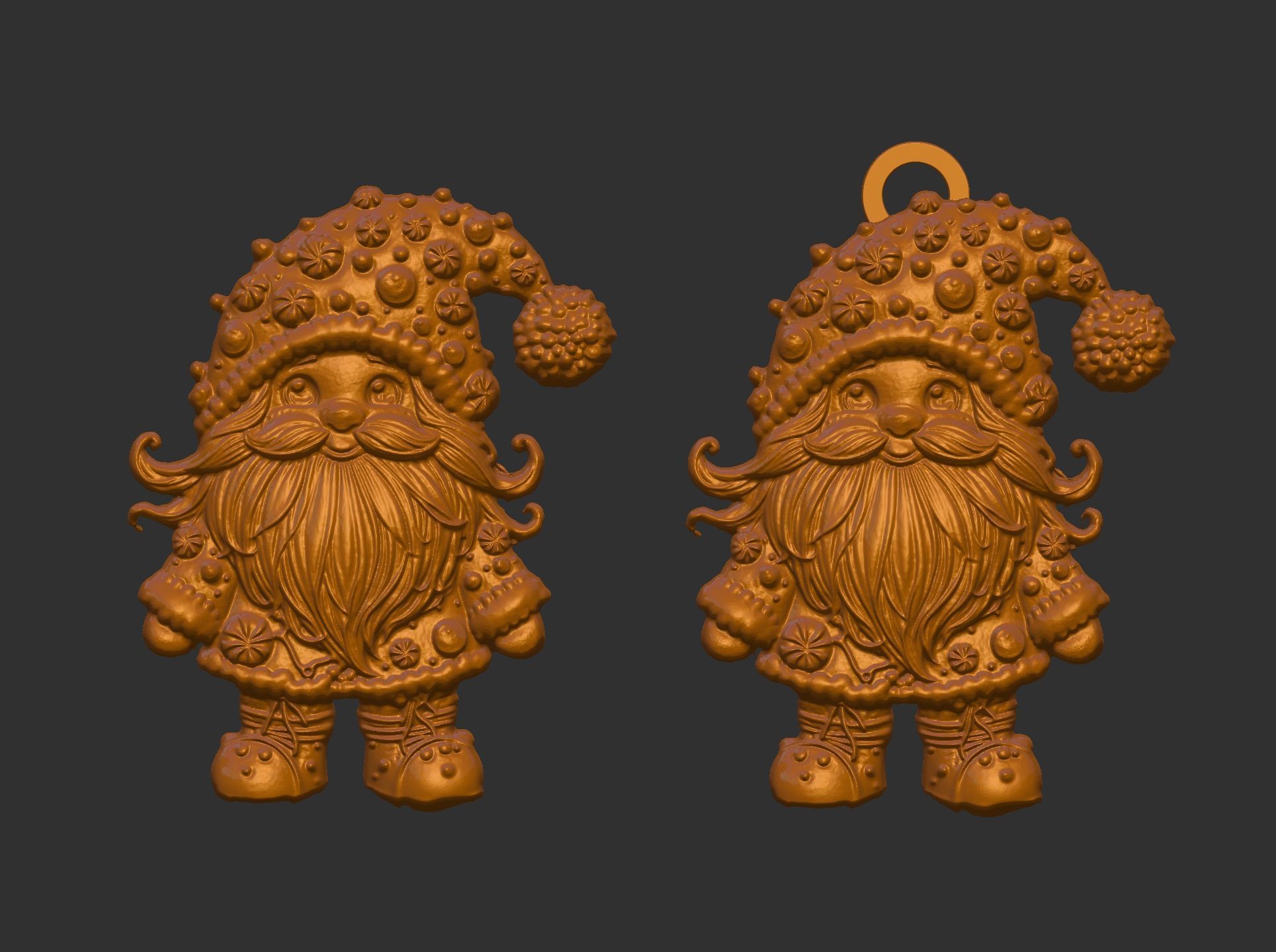 christmas candy sanda decor  3D print model_5