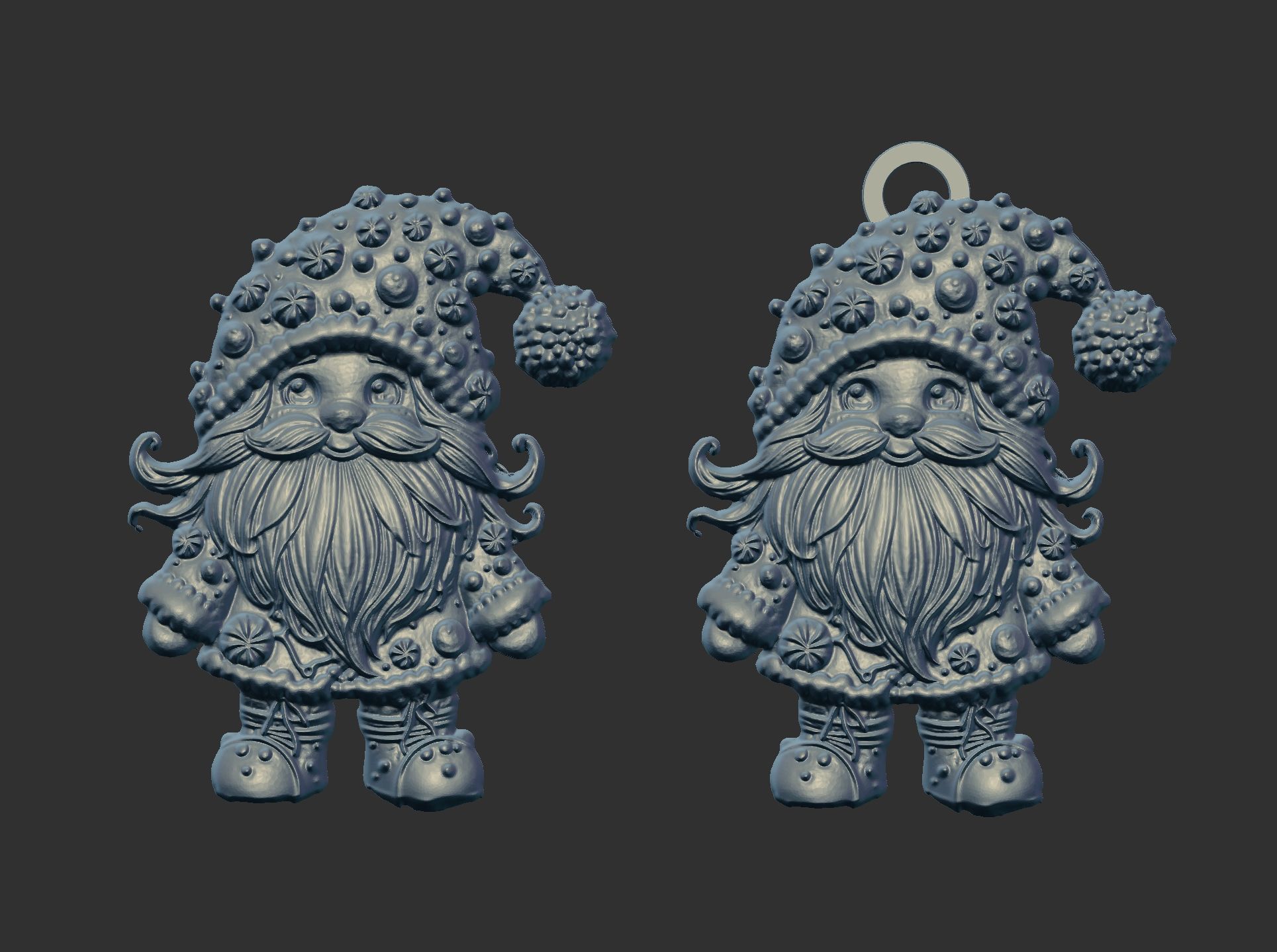 christmas candy sanda decor  3D print model_6