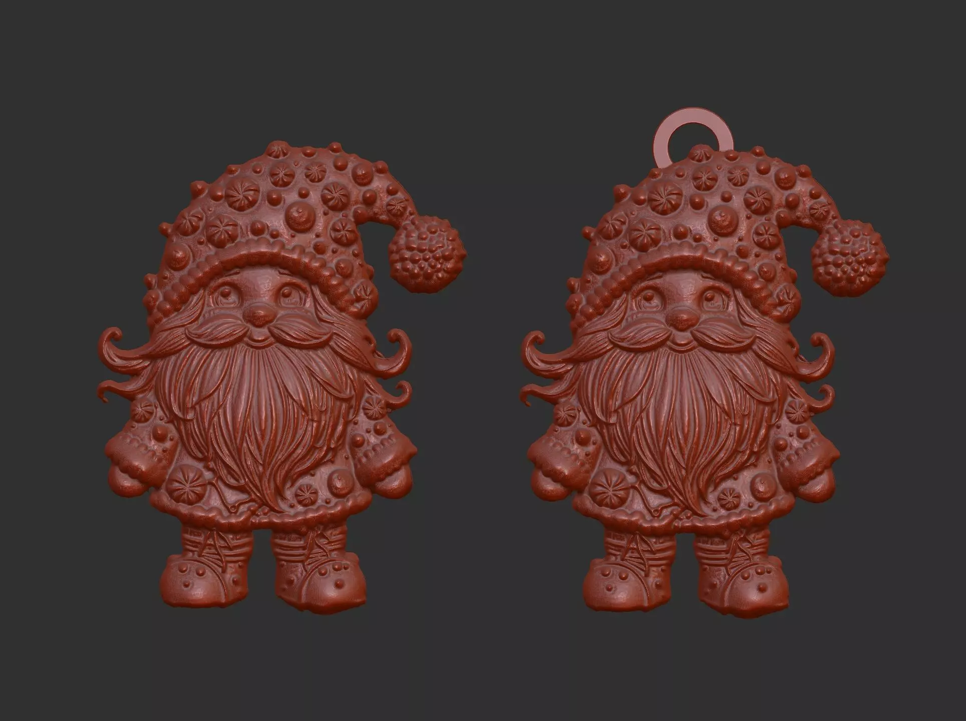 christmas candy sanda decor  3D print model_0