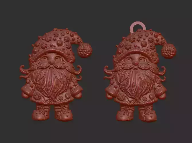 christmas candy sanda decor  3D print model