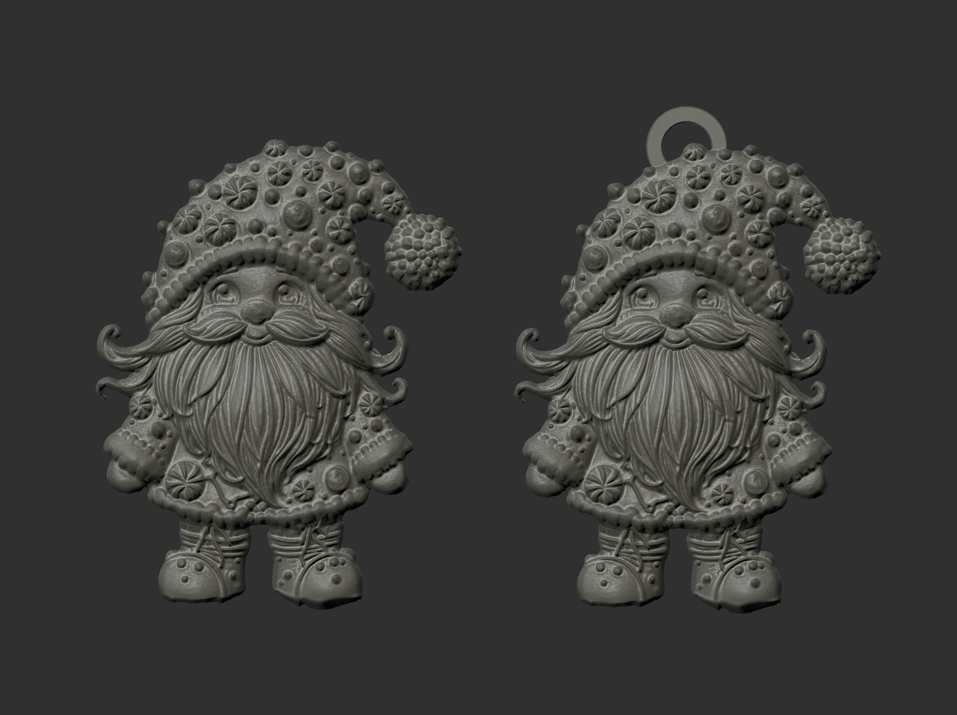 christmas candy sanda decor  3D print model_10