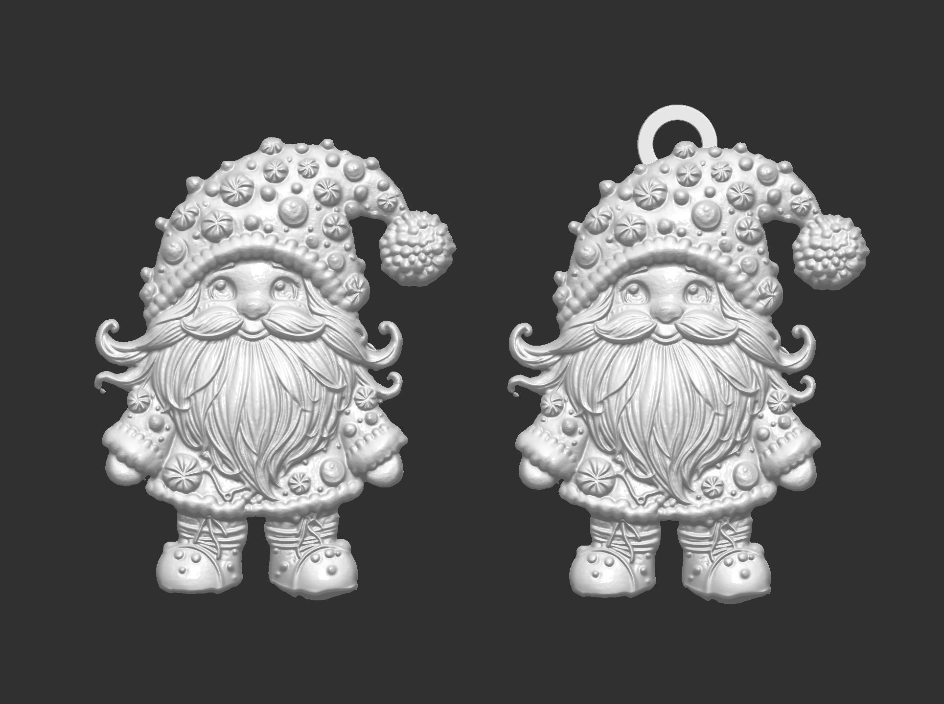 christmas candy sanda decor  3D print model_4