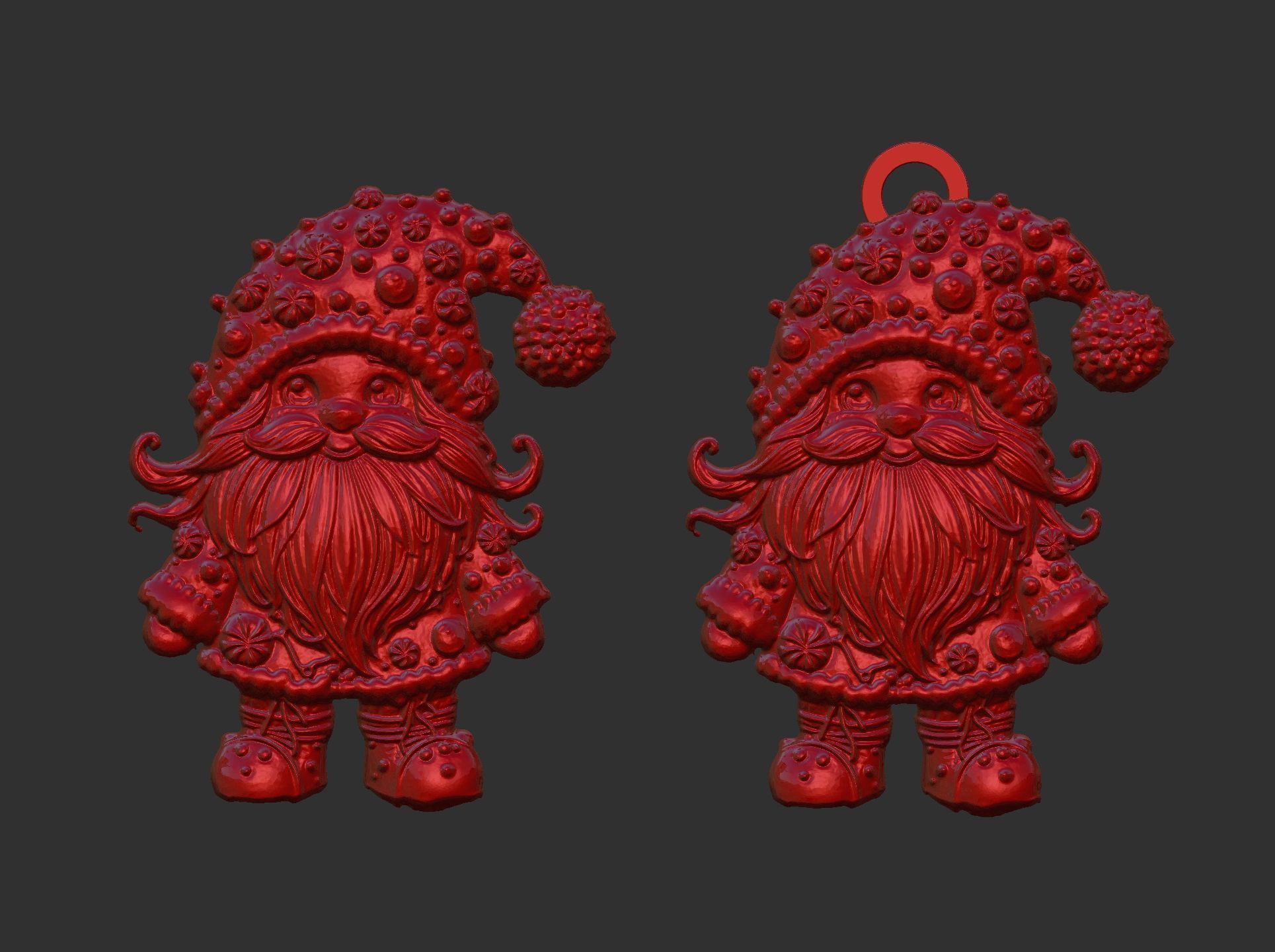 christmas candy sanda decor  3D print model_9