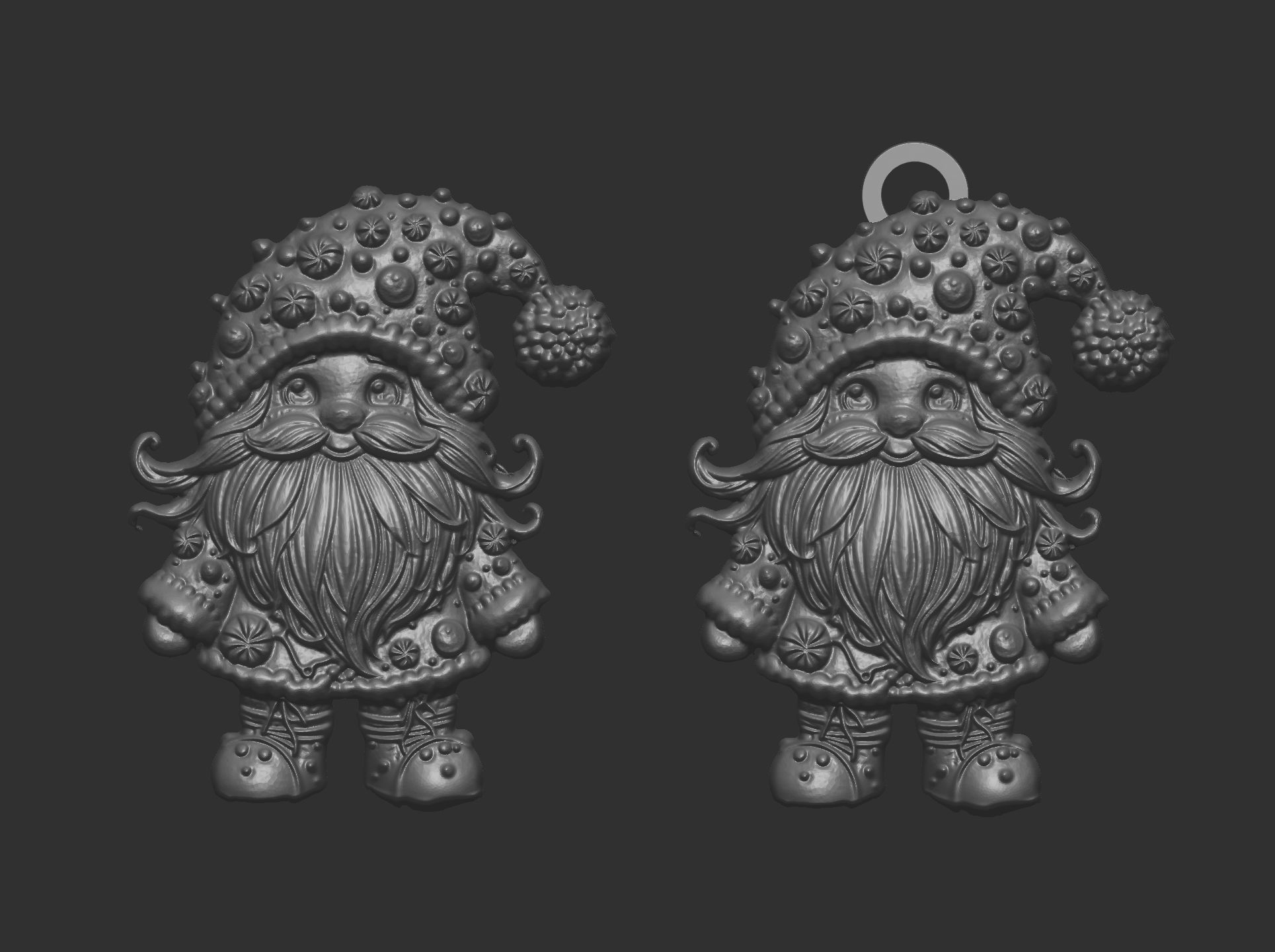 christmas candy sanda decor  3D print model_8