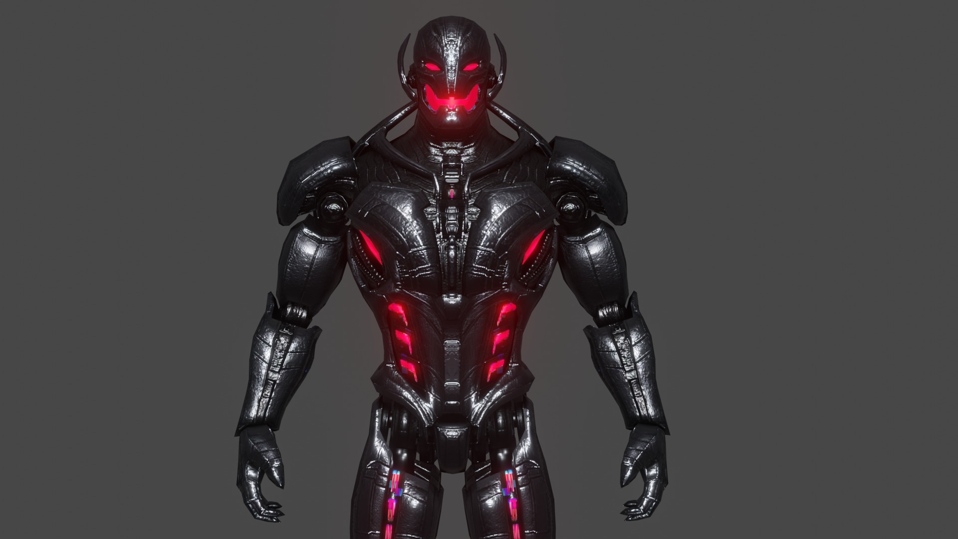 Ultron Low-poly 3D model_1