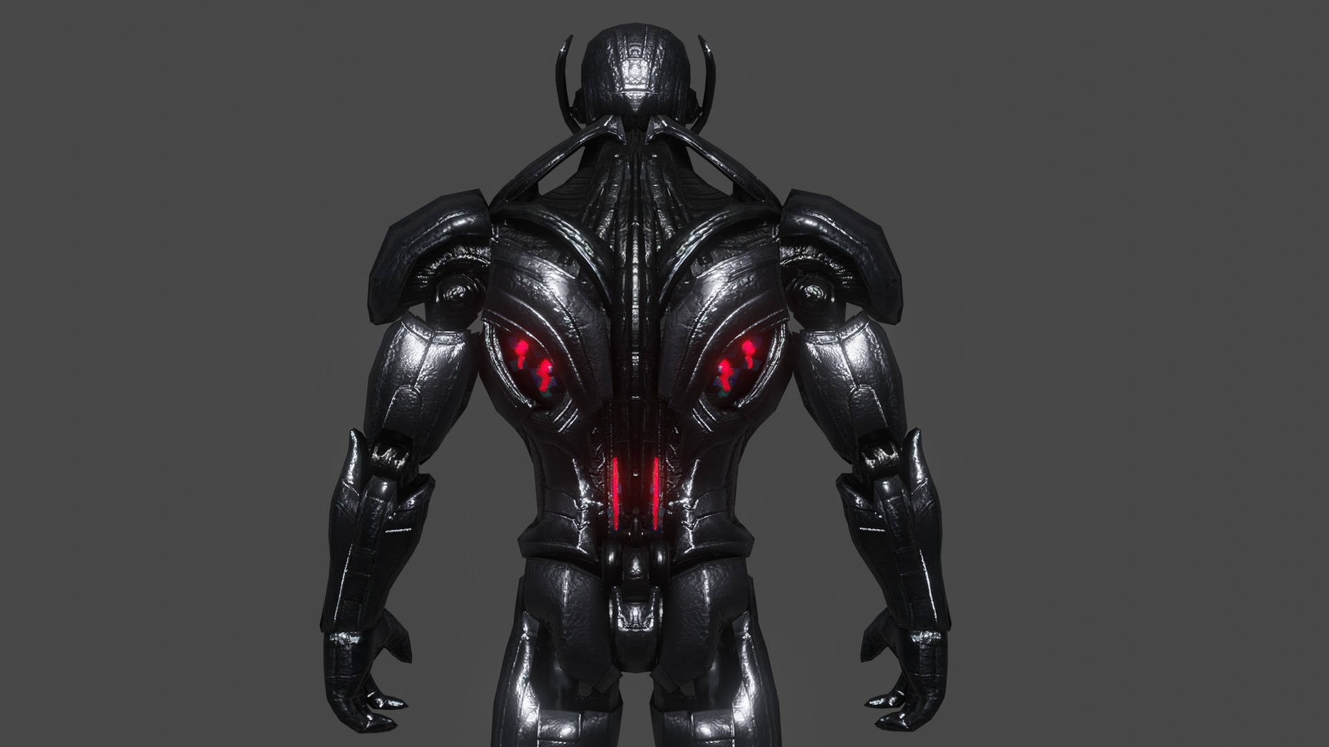 Ultron Low-poly 3D model_5