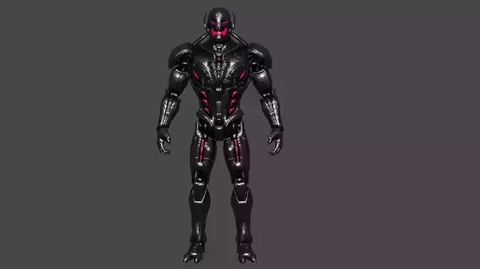 Ultron Low-poly 3D model Ultron Low-poly 3D model