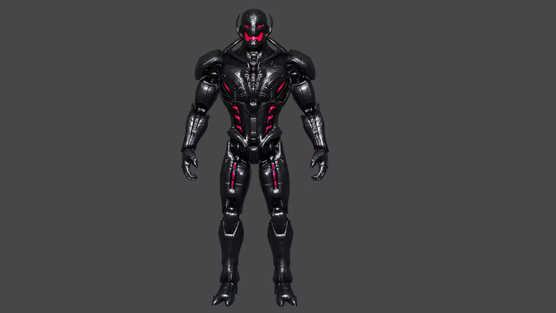 Ultron Low-poly 3D model_0