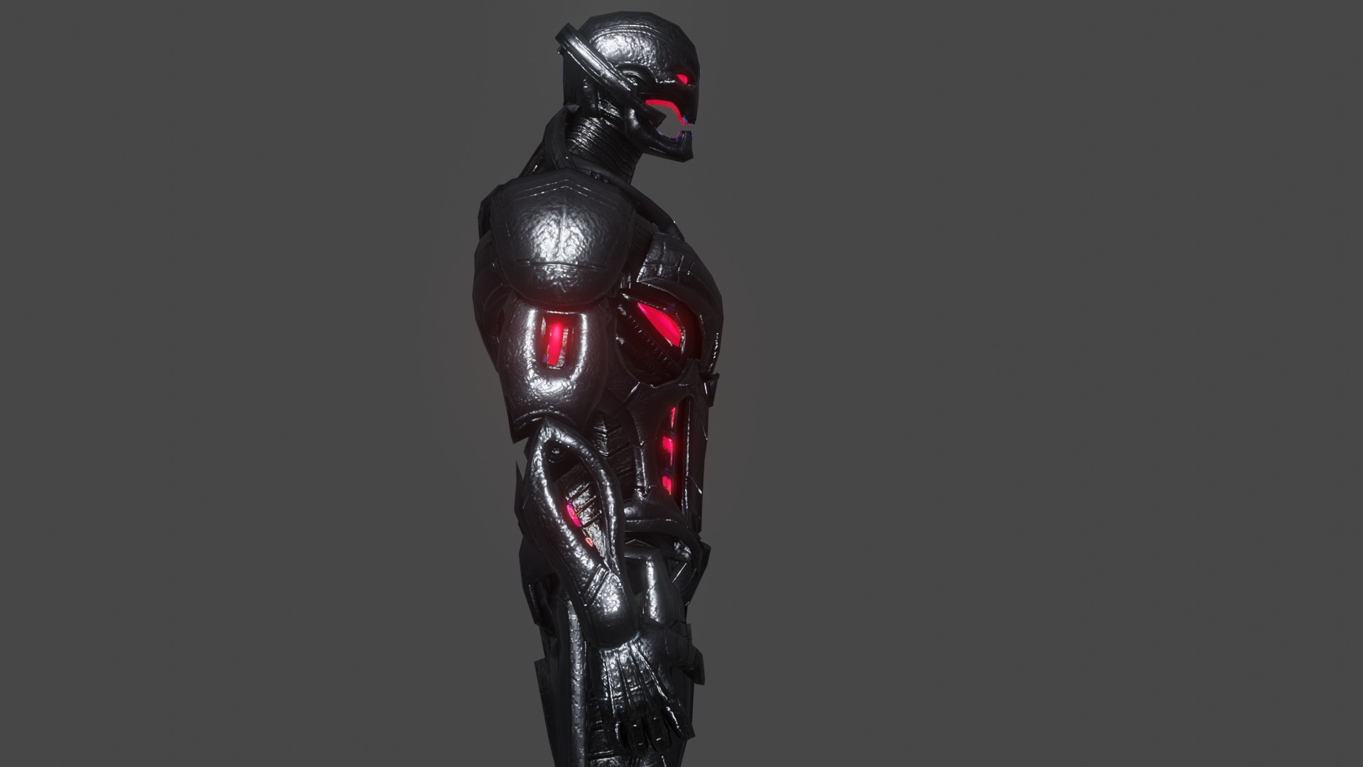 Ultron Low-poly 3D model_3
