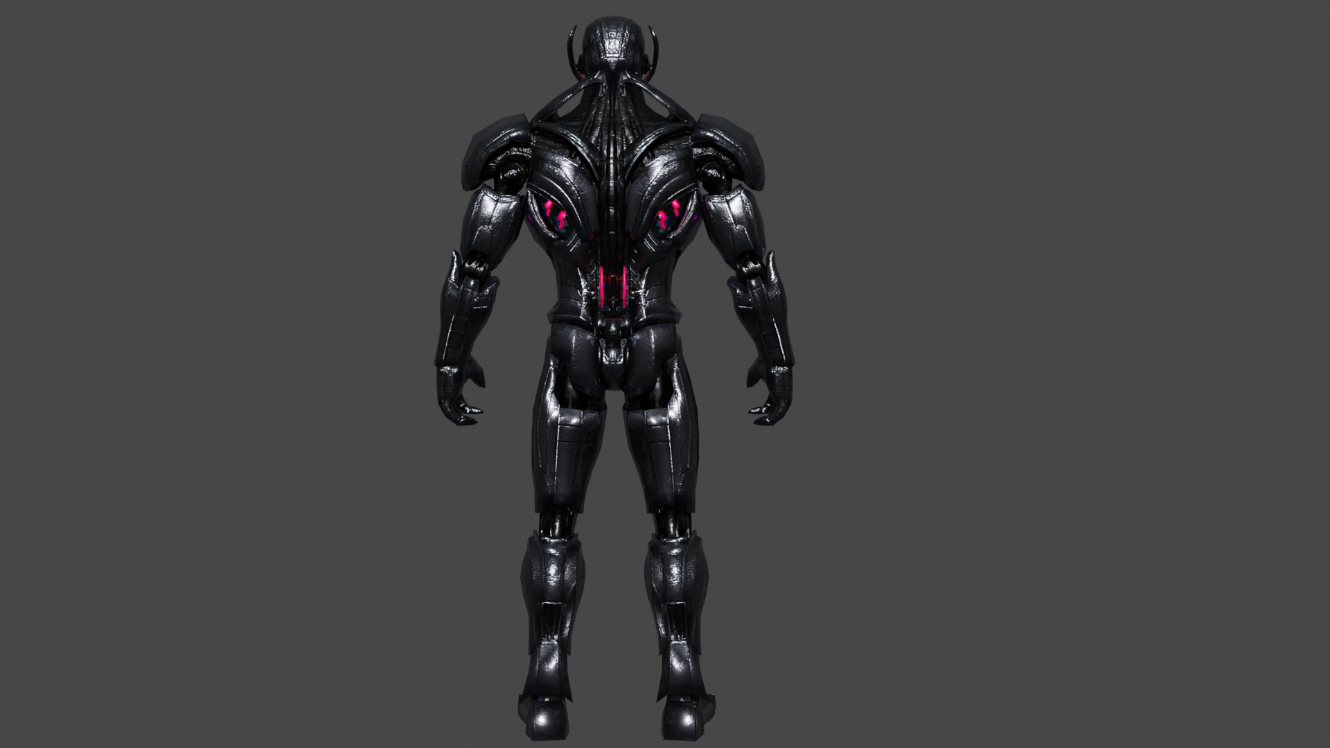 Ultron Low-poly 3D model_4