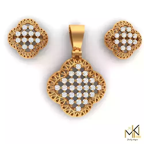 Womens Pendant Prase set 3D print model