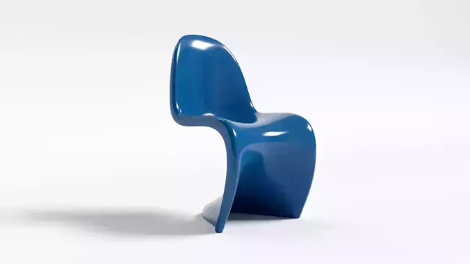 Panton chair Low-poly 3D model