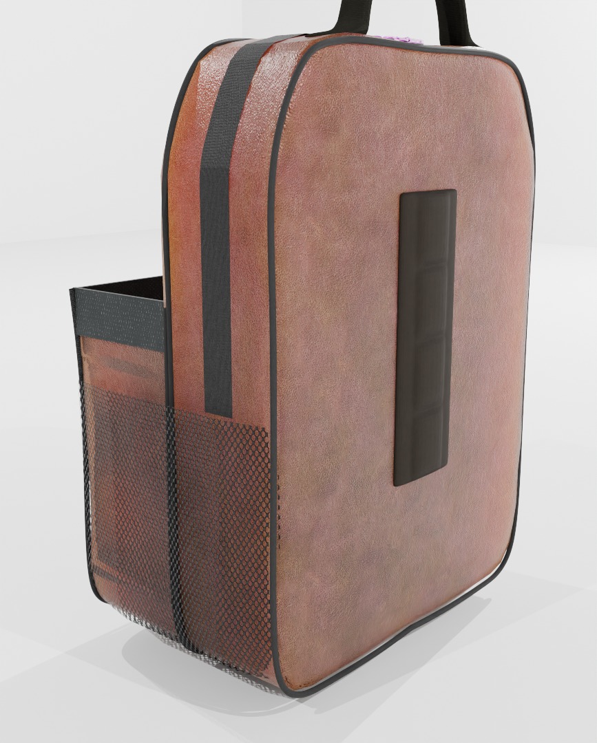 Magnetic Bag gym Low-poly 3D model_1