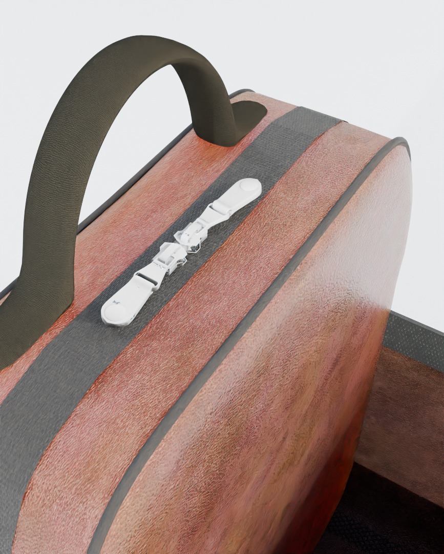 Magnetic Bag gym Low-poly 3D model_2