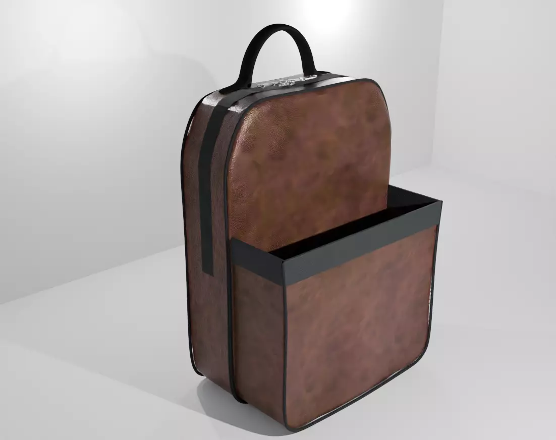 Magnetic Bag gym Low-poly 3D model_0
