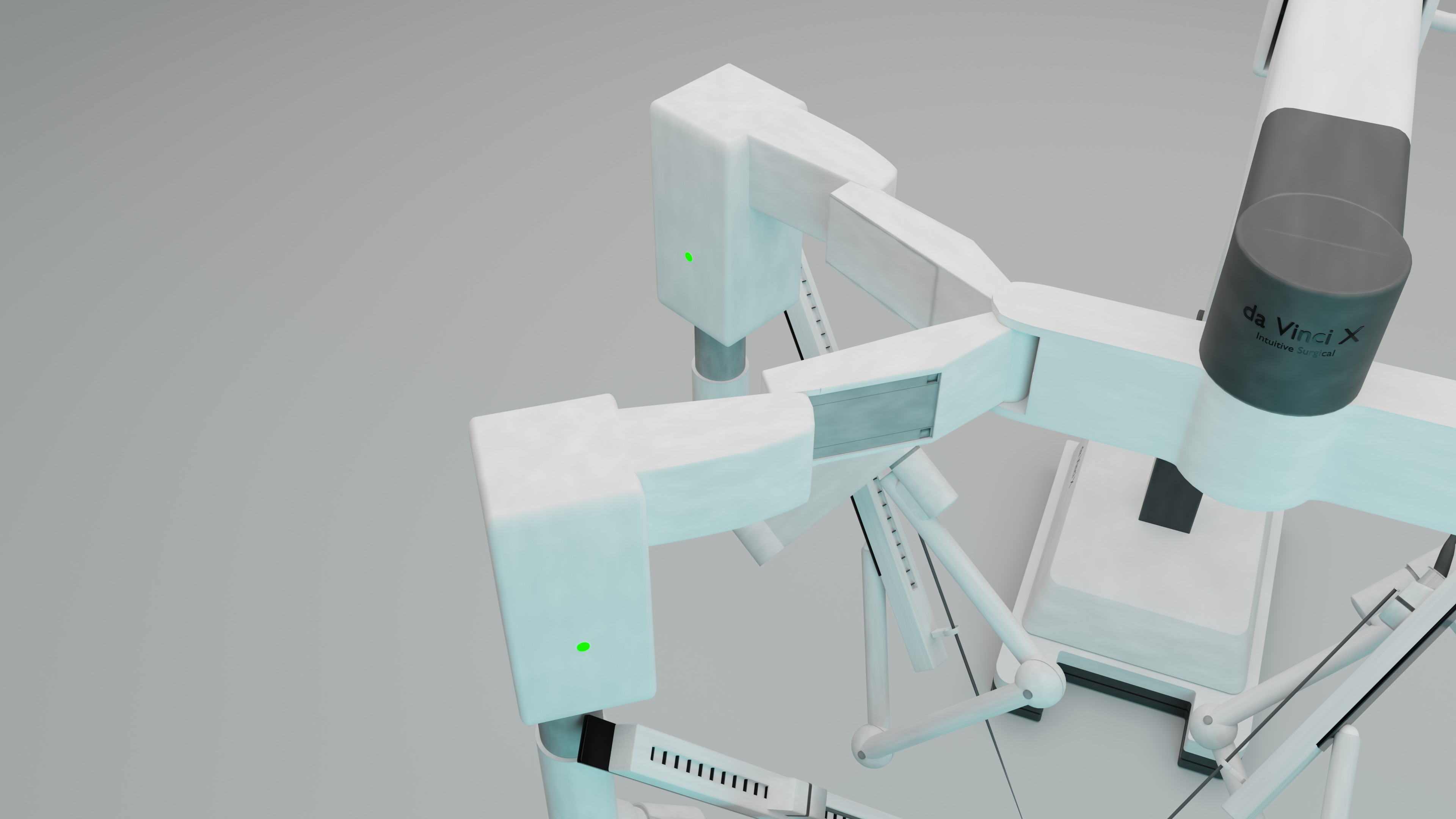 Surgical Robotic Arm Low-poly 3D model_1