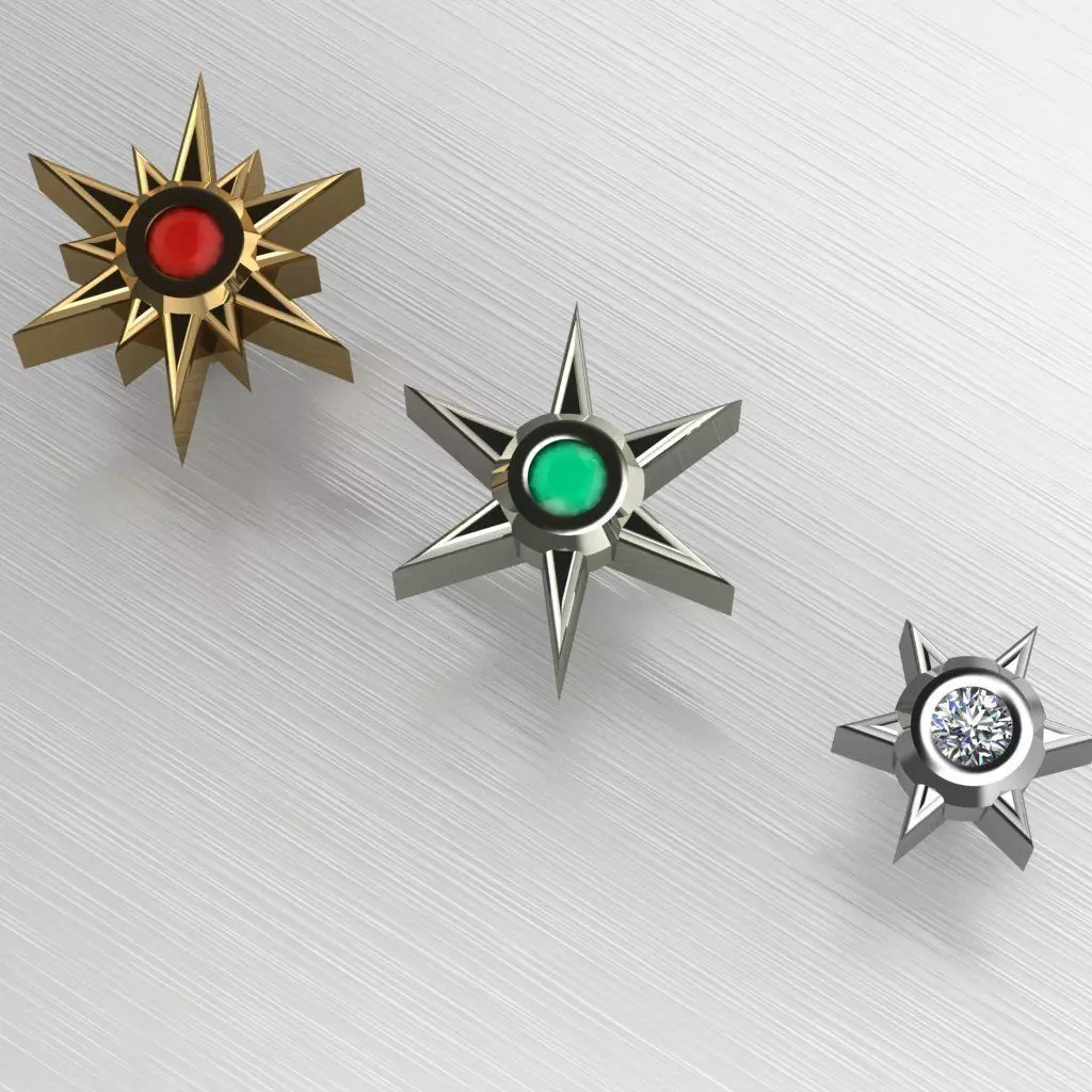 elegant earrings Free 3D print model_0