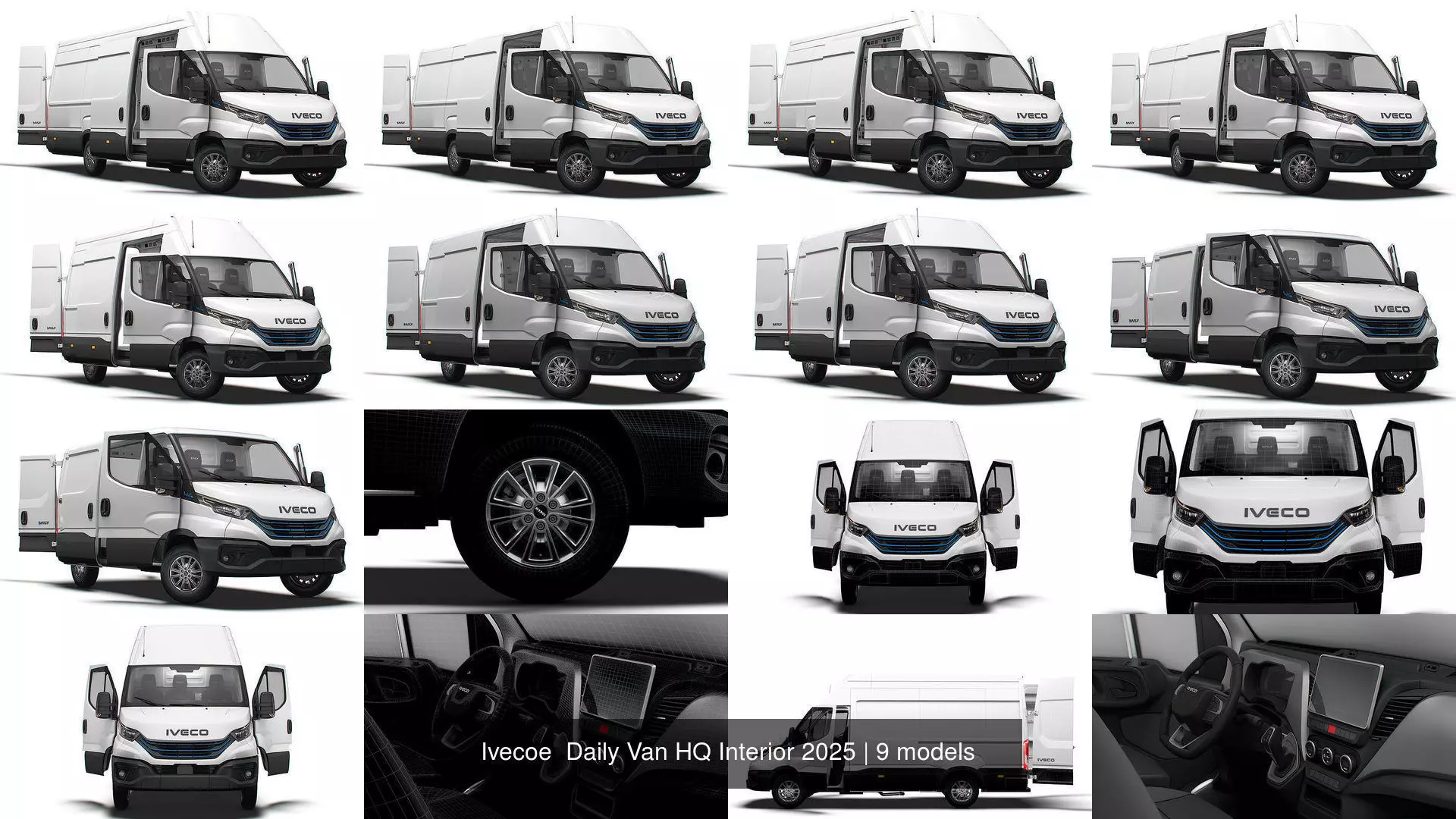 Ivecoe Daily Van HQ Interior 2025 3D Model Collection_0