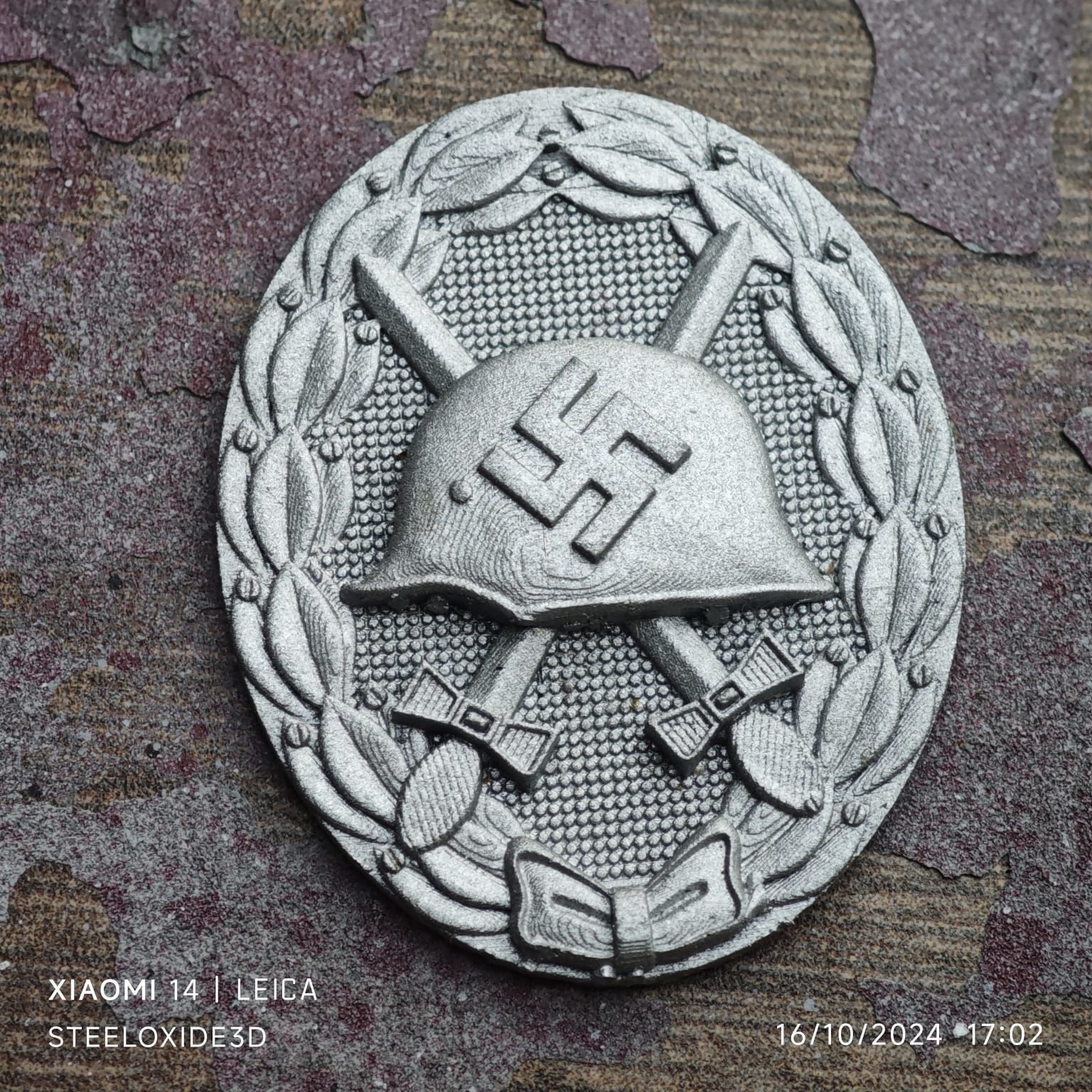 WWII German Wound badge 3D print model_1