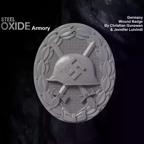 WWII German Wound badge 3D print model