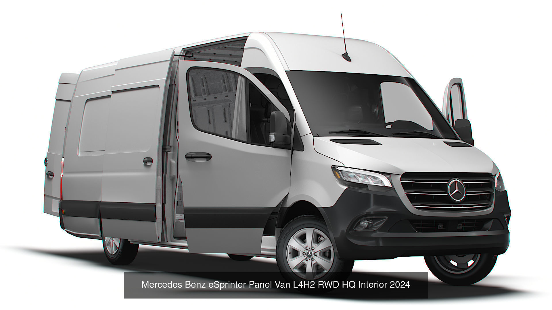 Mercedes eSprinter Panel Van HQ Interior 2025 3D Model Collection_8