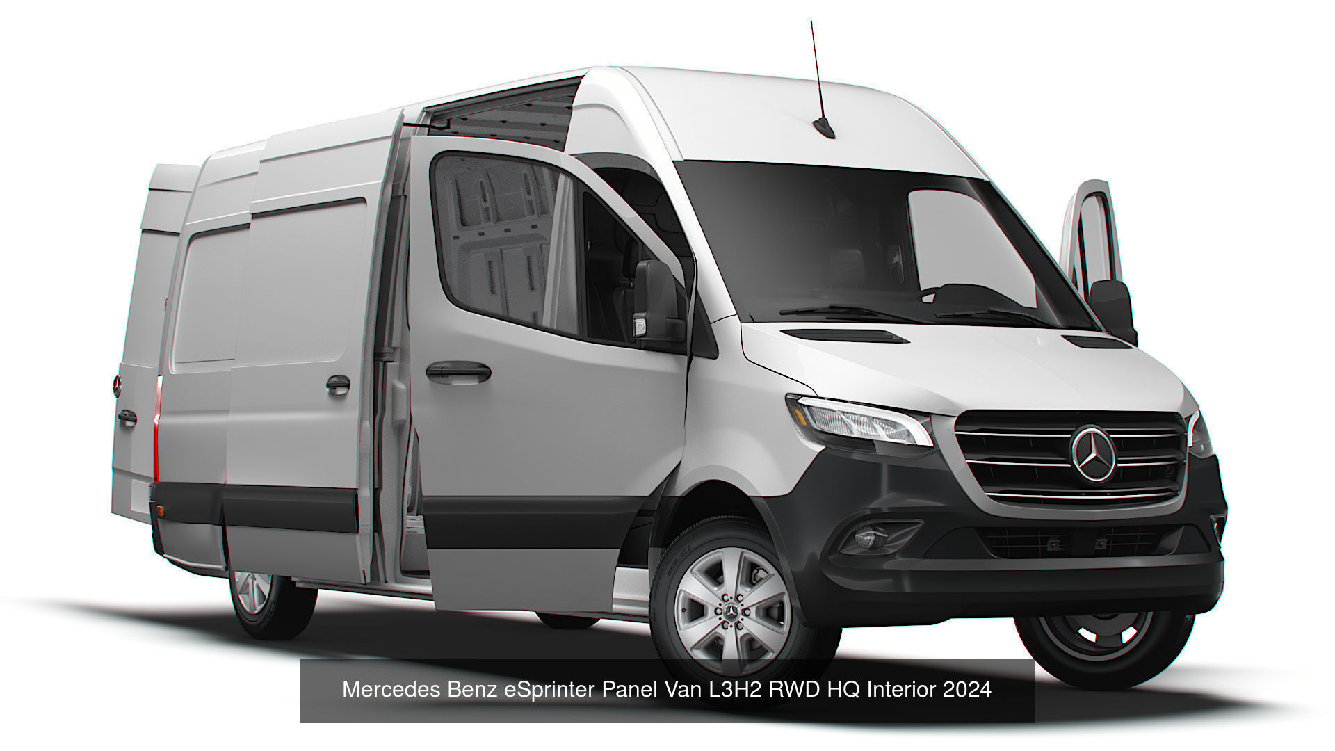Mercedes eSprinter Panel Van HQ Interior 2025 3D Model Collection_7