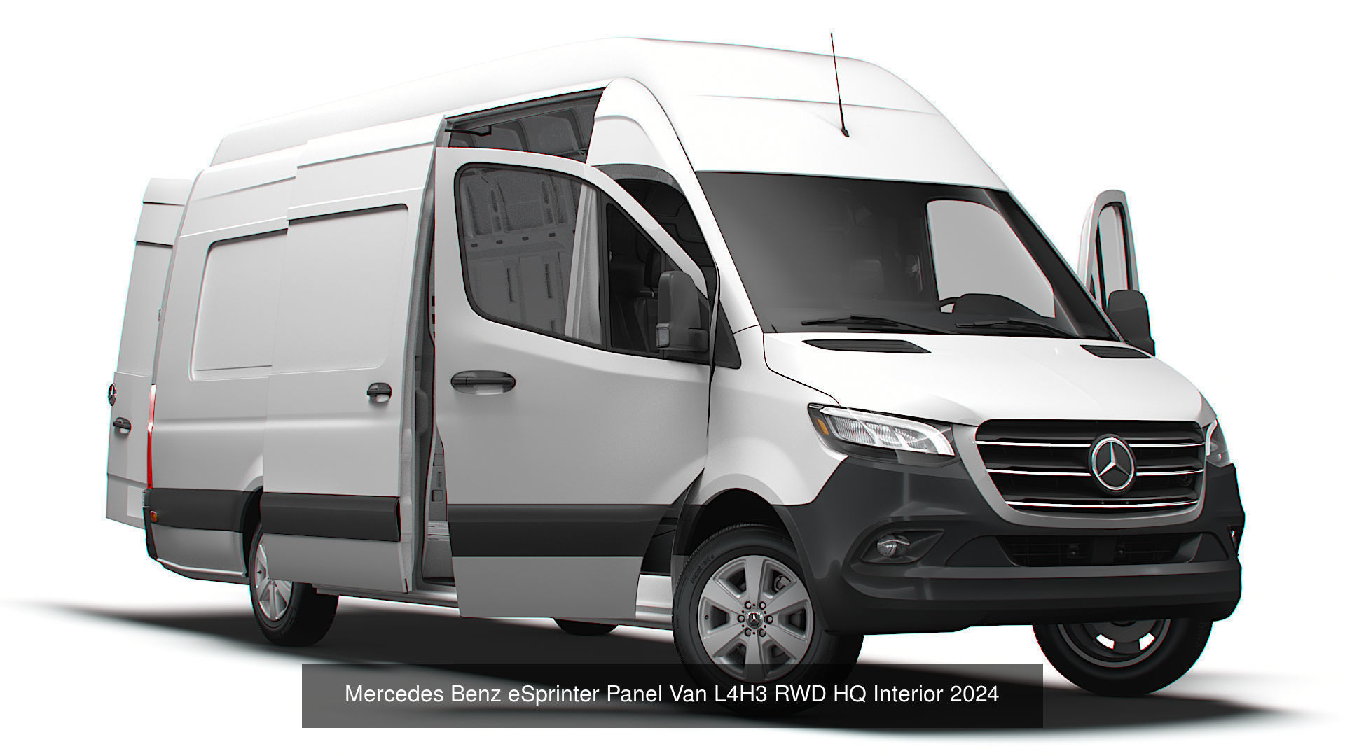 Mercedes eSprinter Panel Van HQ Interior 2025 3D Model Collection_9