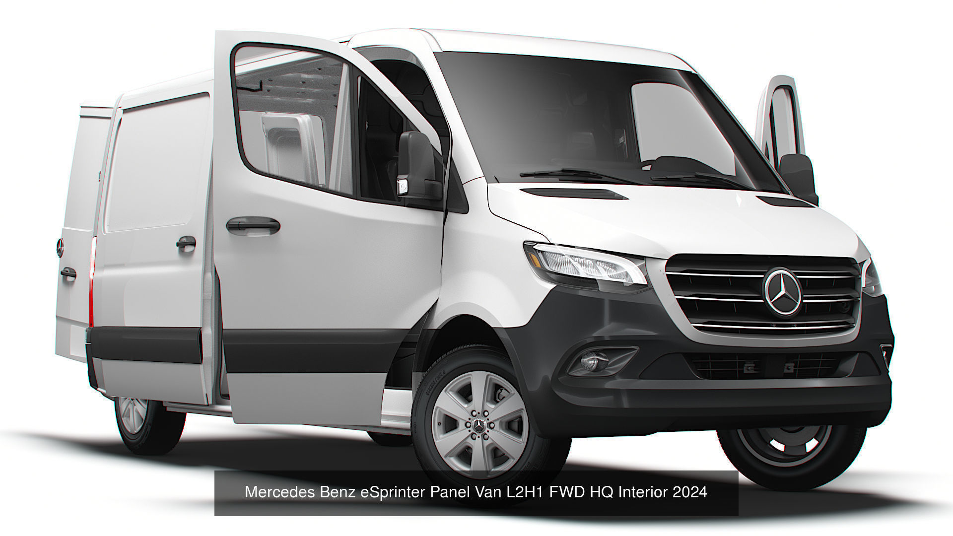 Mercedes eSprinter Panel Van HQ Interior 2025 3D Model Collection_3