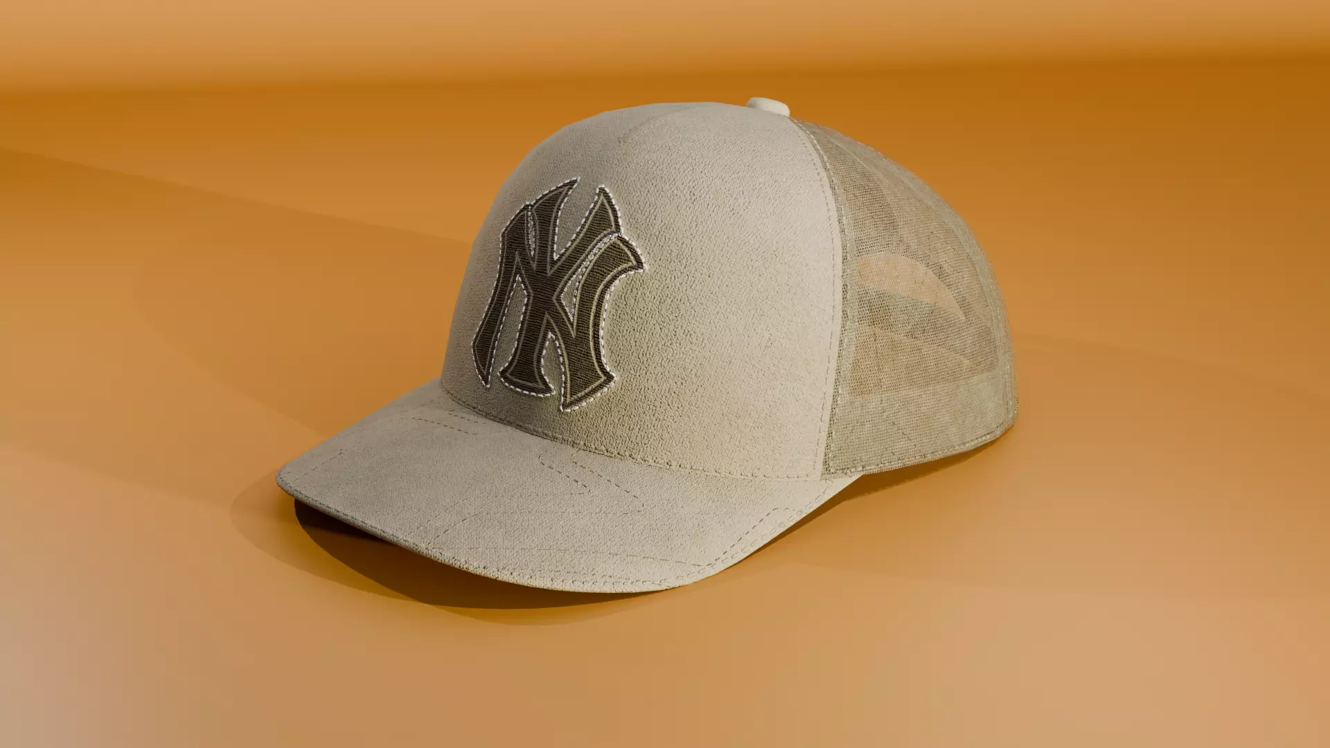 Realistic Baseball Cap - Game Ready PBR 3D Model - Low Poly Low-poly 3D model