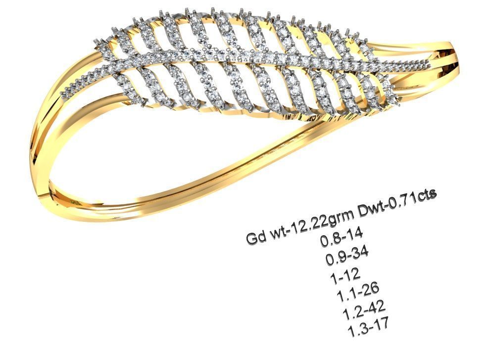 75 Women Bracelets Render STL Detail Bulk Collection 3D print model_2