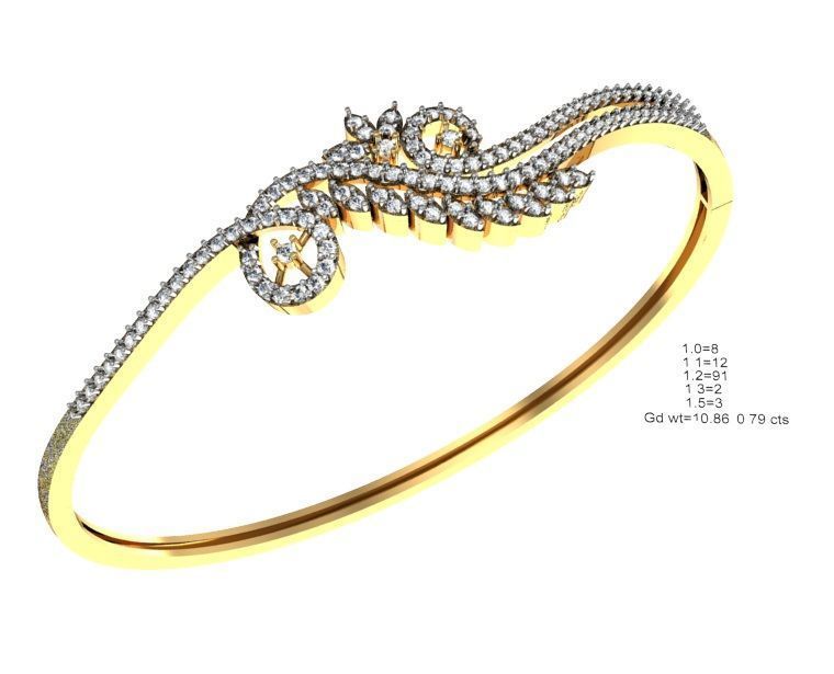 75 Women Bracelets Render STL Detail Bulk Collection 3D print model_49