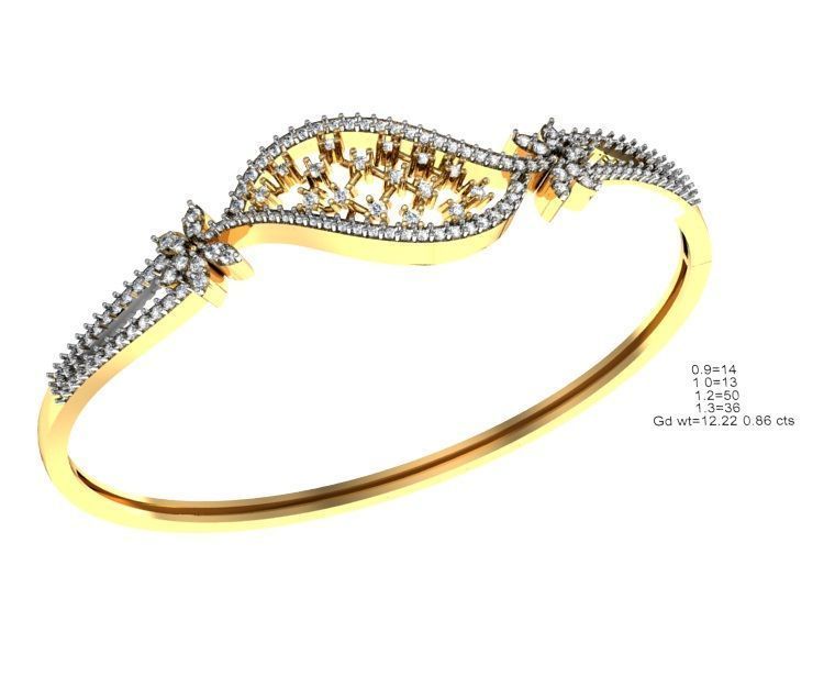 75 Women Bracelets Render STL Detail Bulk Collection 3D print model_63