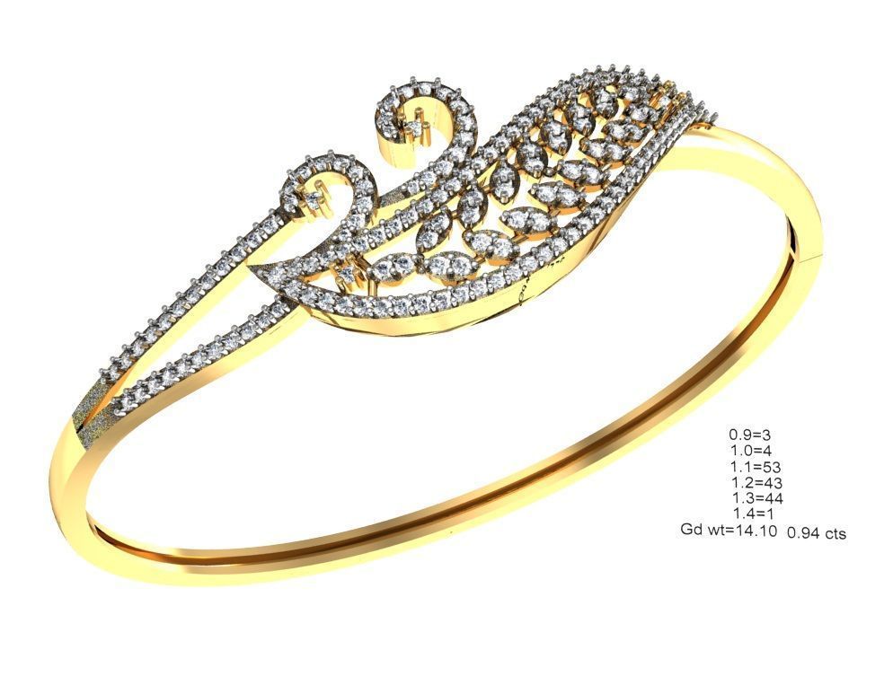 75 Women Bracelets Render STL Detail Bulk Collection 3D print model_9