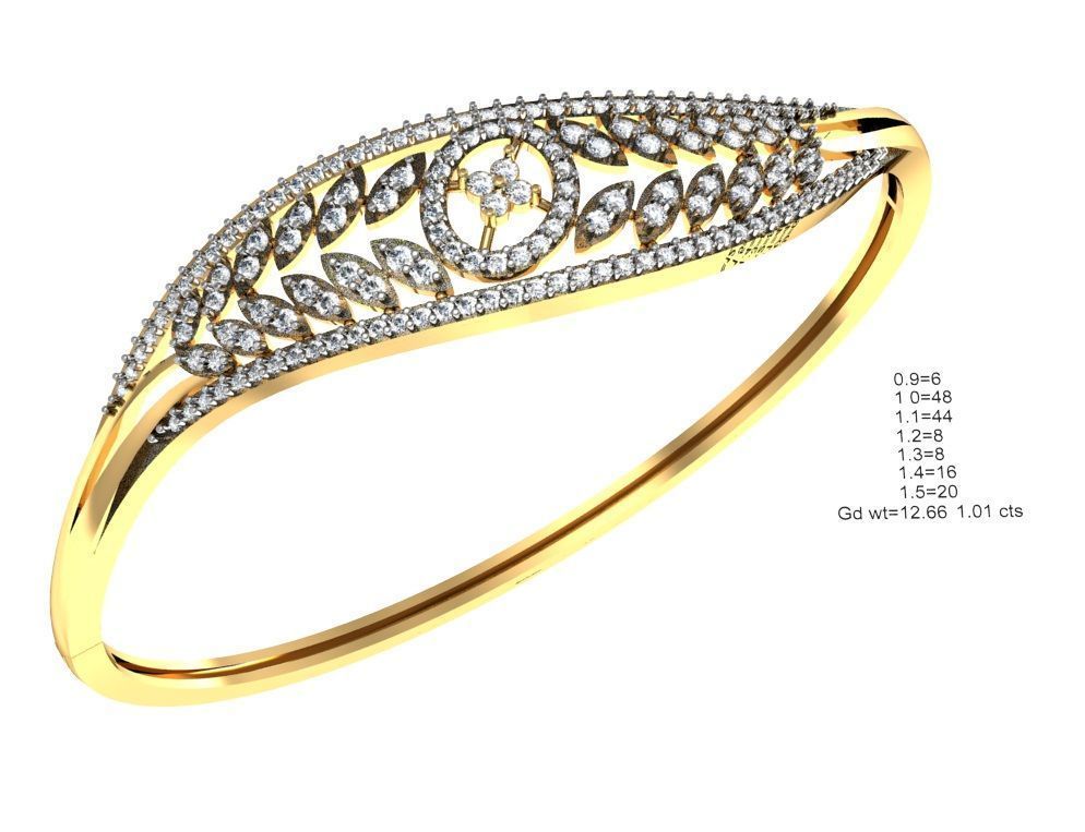 75 Women Bracelets Render STL Detail Bulk Collection 3D print model_10