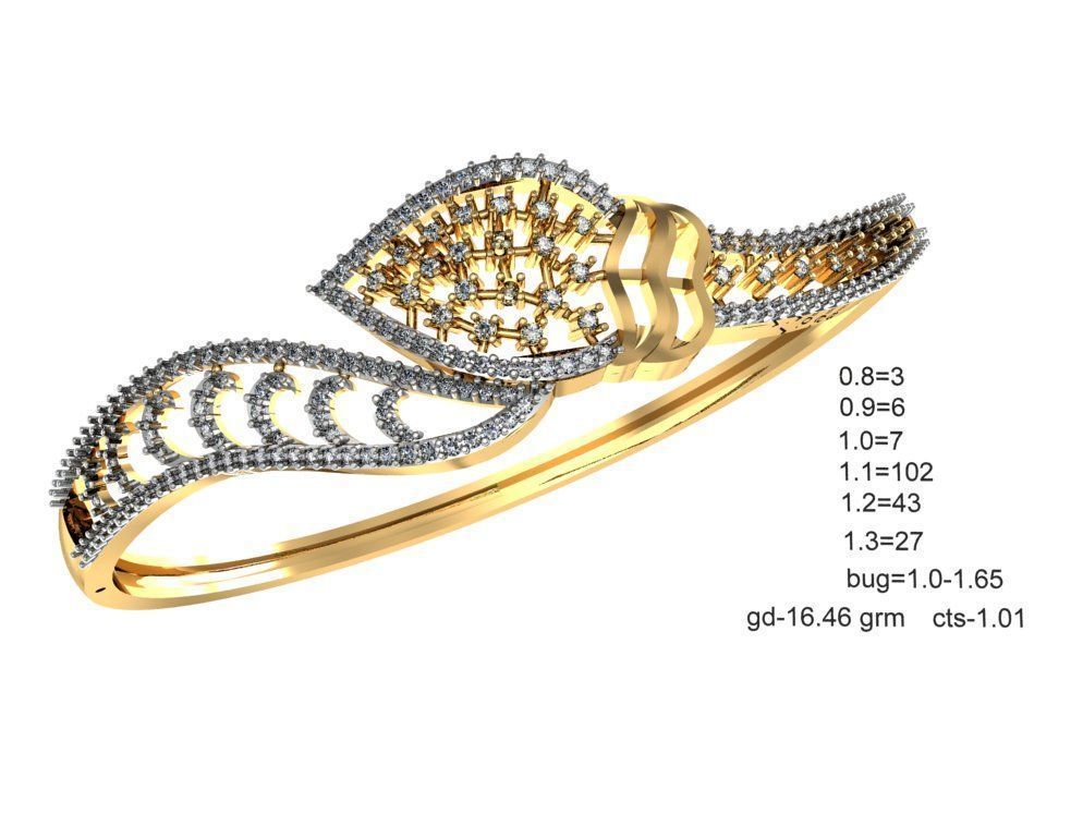 75 Women Bracelets Render STL Detail Bulk Collection 3D print model_59