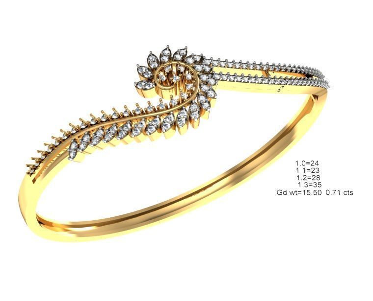 75 Women Bracelets Render STL Detail Bulk Collection 3D print model_19