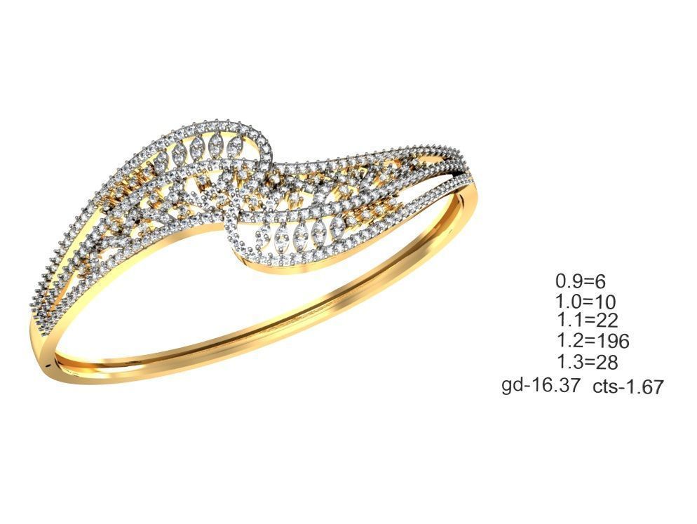 75 Women Bracelets Render STL Detail Bulk Collection 3D print model_8