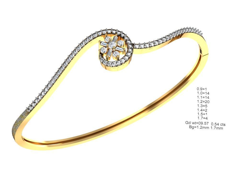 75 Women Bracelets Render STL Detail Bulk Collection 3D print model_68