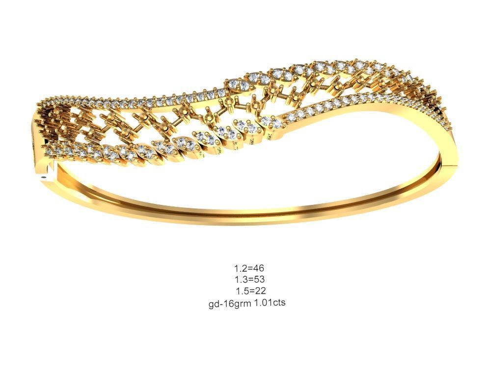 75 Women Bracelets Render STL Detail Bulk Collection 3D print model_35