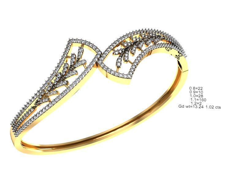 75 Women Bracelets Render STL Detail Bulk Collection 3D print model_65