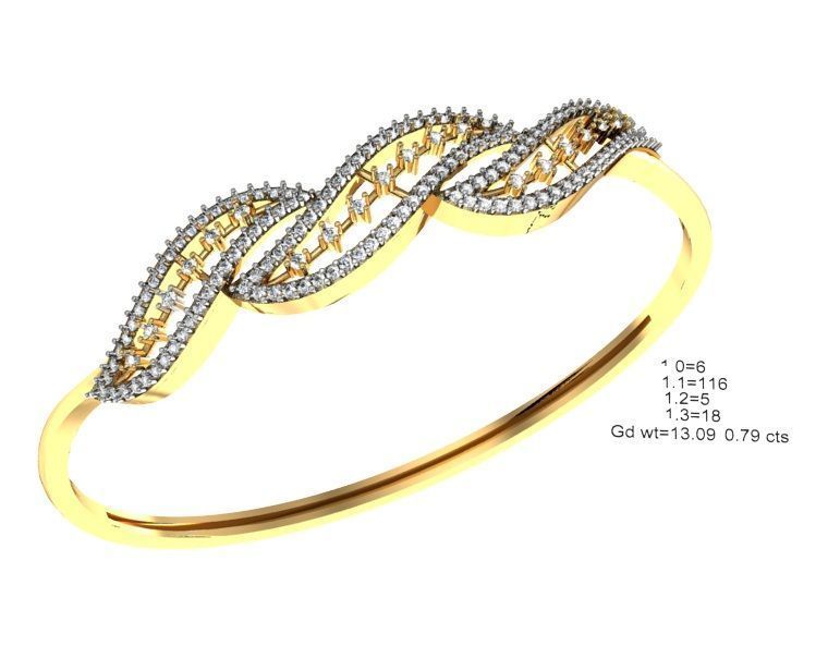 75 Women Bracelets Render STL Detail Bulk Collection 3D print model_69