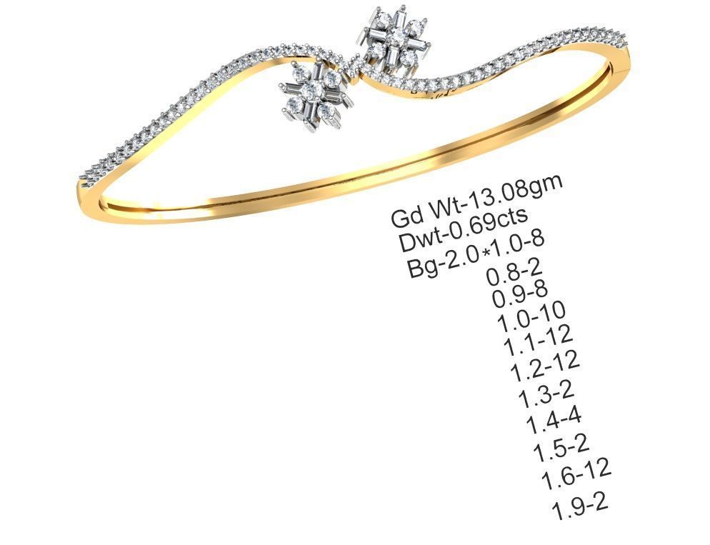 75 Women Bracelets Render STL Detail Bulk Collection 3D print model_74