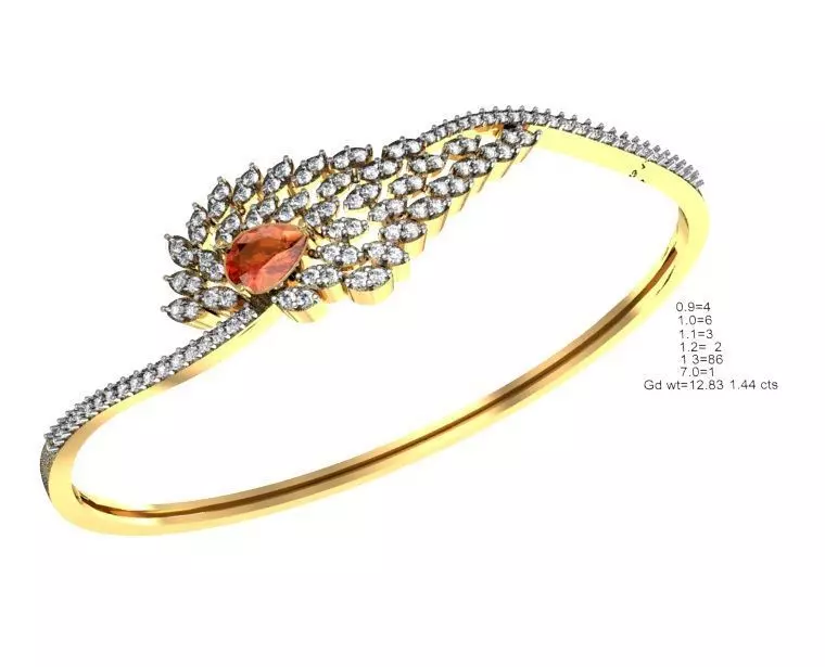 75 Women Bracelets Render STL Detail Bulk Collection 3D print model_0