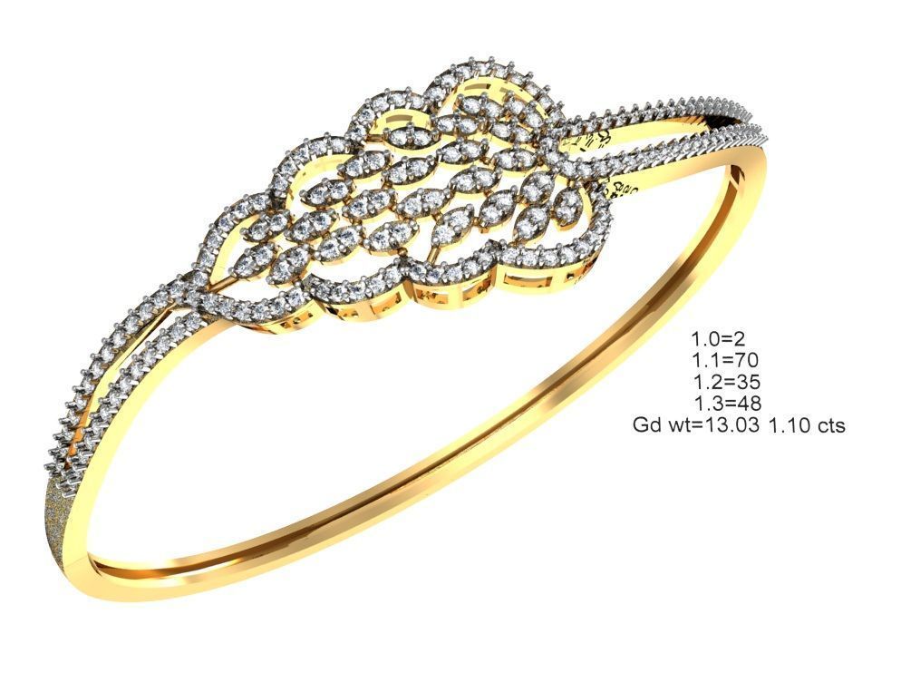 75 Women Bracelets Render STL Detail Bulk Collection 3D print model_7