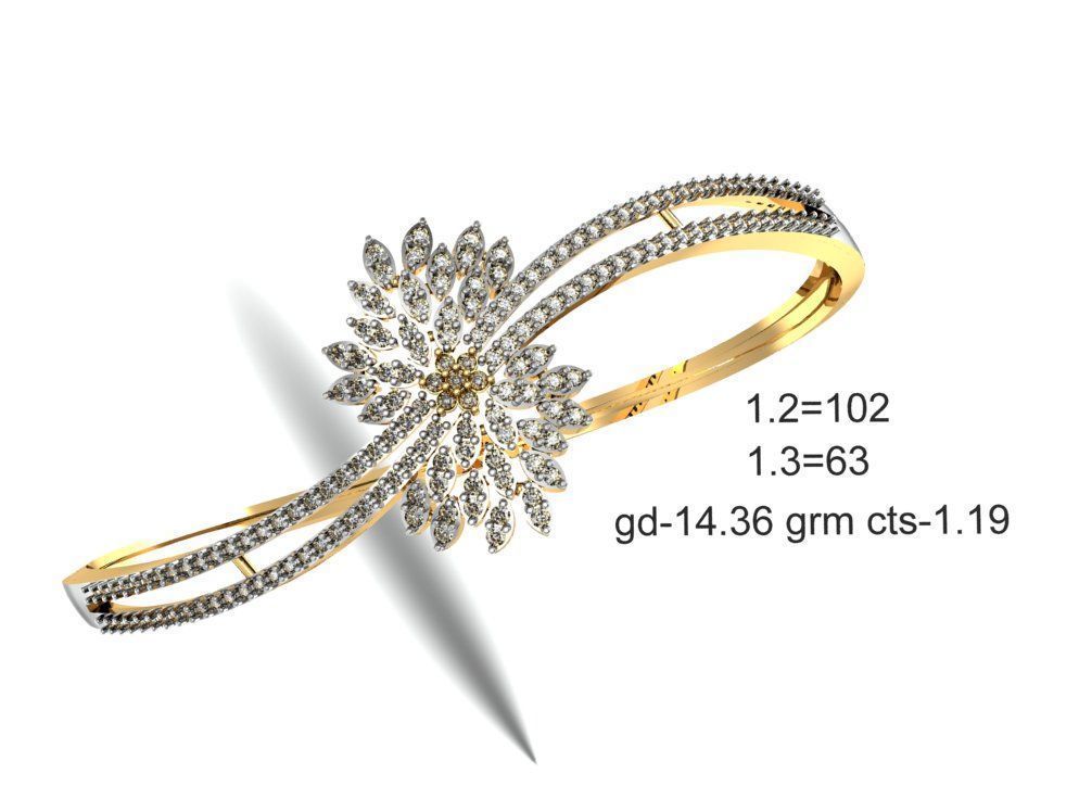 75 Women Bracelets Render STL Detail Bulk Collection 3D print model_72