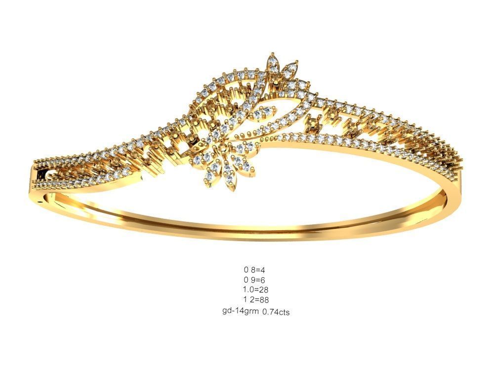 75 Women Bracelets Render STL Detail Bulk Collection 3D print model_46