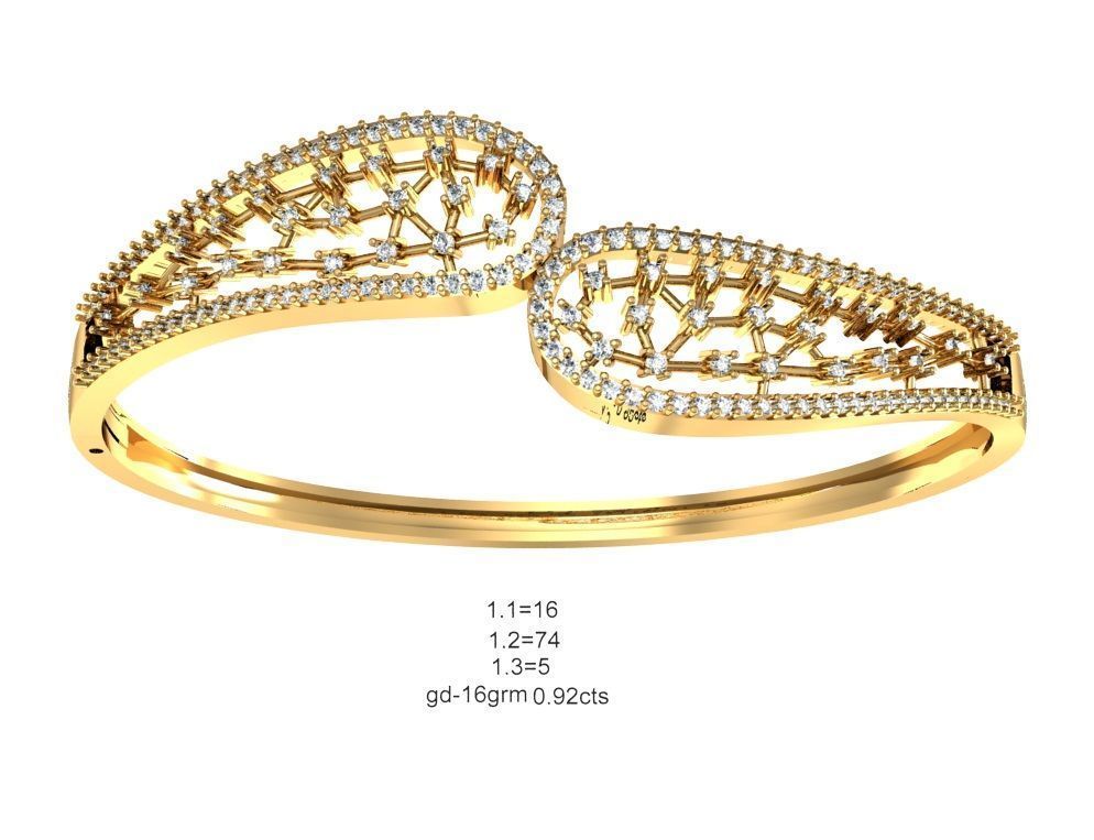 75 Women Bracelets Render STL Detail Bulk Collection 3D print model_71