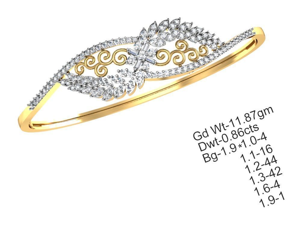 75 Women Bracelets Render STL Detail Bulk Collection 3D print model_5